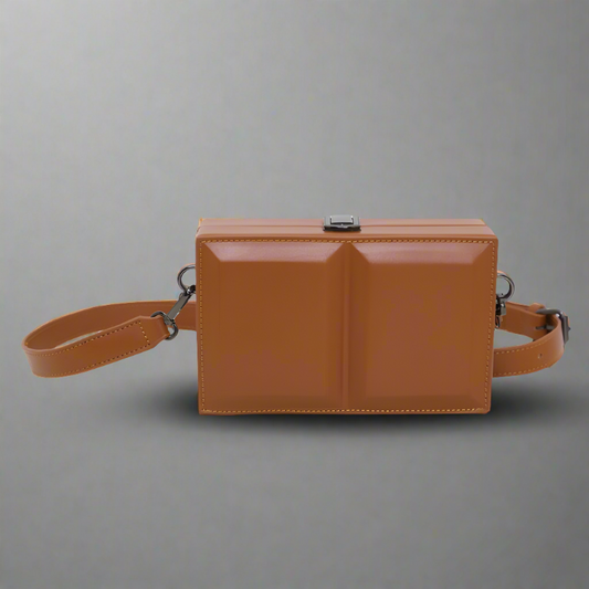 Tan Block Bag