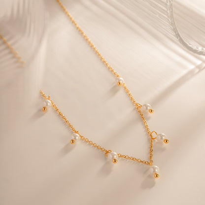 Pearl Bell Necklace