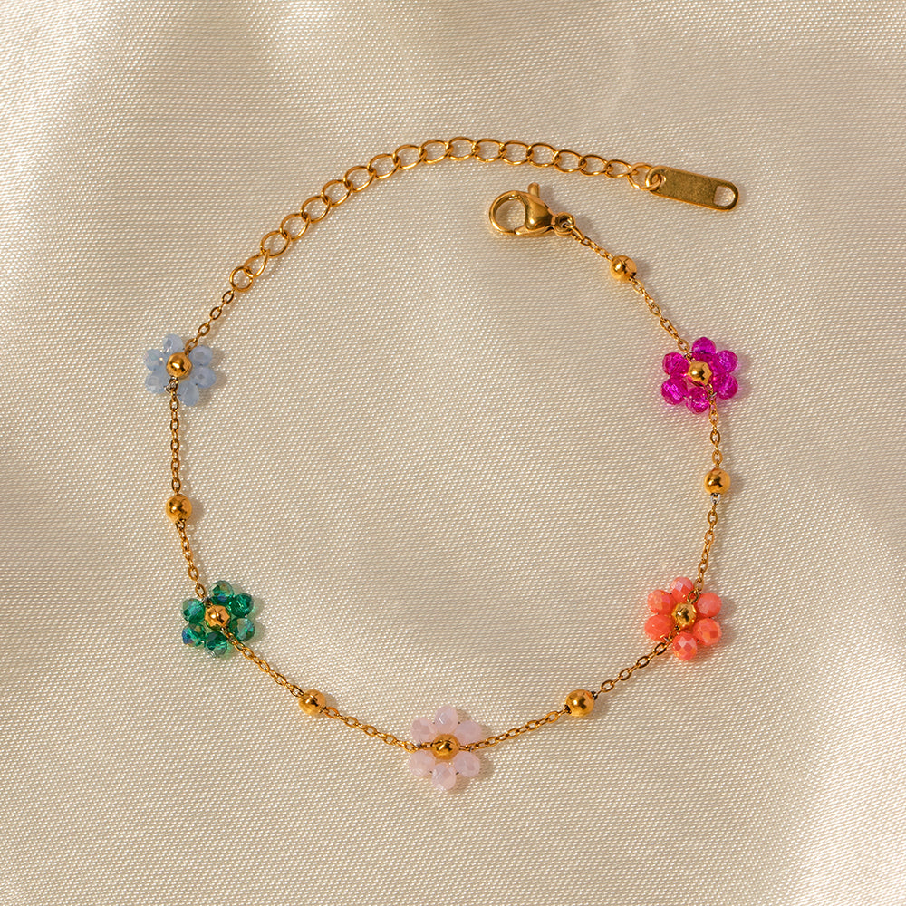 Rainbow Petal Bracelet