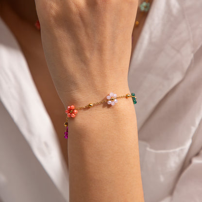 Rainbow Petal Bracelet